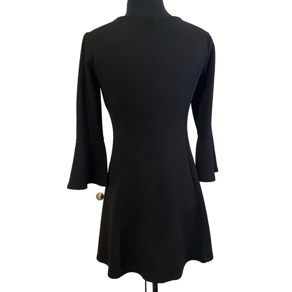 Magnolia Skye Little Black Dress Medium Boho Whimsgoth Flutter Sleeves Dark Mini - Picture 3 of 13